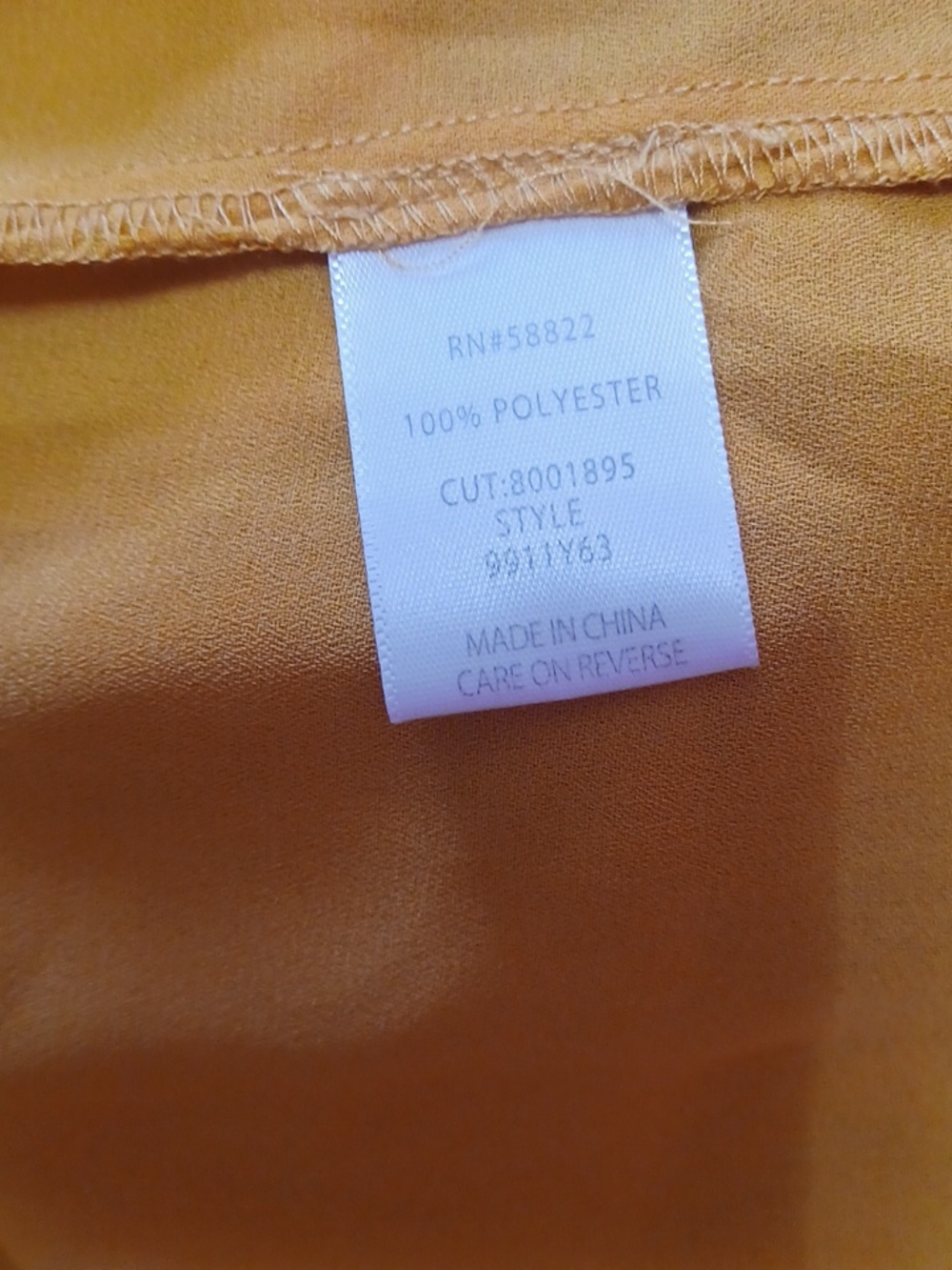 Max Studio Smocked Waist Mini Dress Balloon Sleeves V-Neck Mustard Boho Size L - Picture 13 of 15